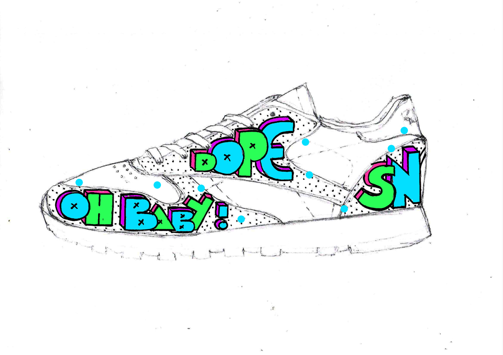 reebok personalised shoes