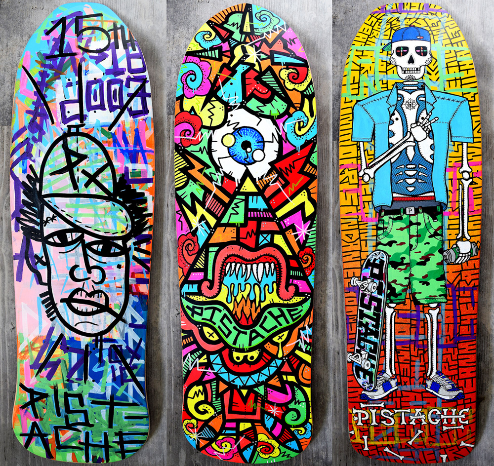 thumbnail image 2 of David Bowie Art Skateboard Deck - 7.75 Inches - Very Rare Collectible 2 of 2