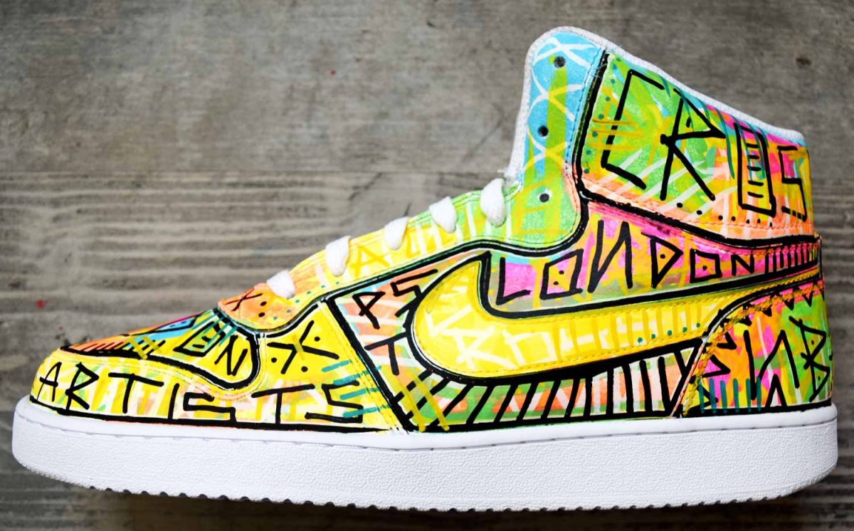 NBA Crossover Event London Live Mural &amp; Custom Shoes by